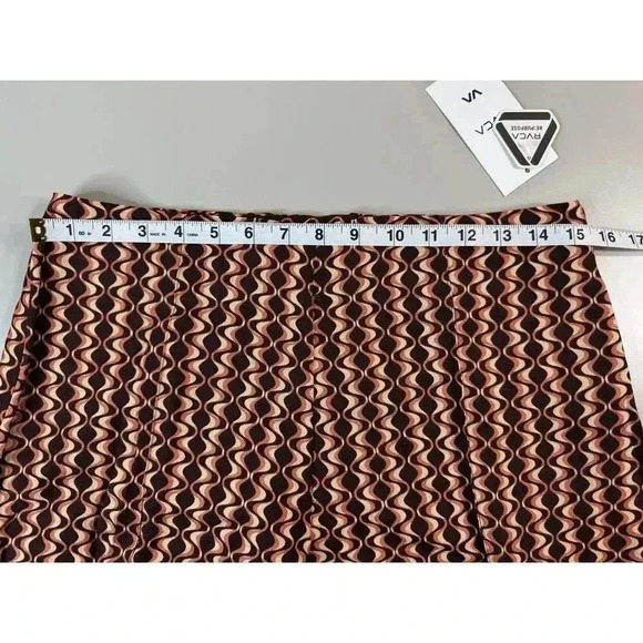 RVCA NWT Women’s Drip High Waisted Pants Size 29 Retro 70s Side Zip Flared Leg - Picture 11 of 16